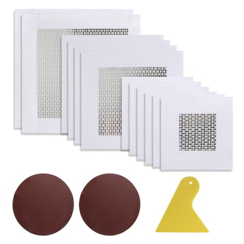 15 stuks zelfklevende aluminium wandreparatiepleisters voor gipsplaat, spatel en schuurpapier