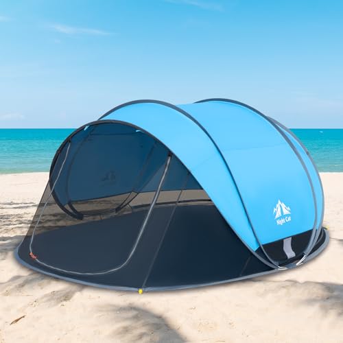 Night Cat Pop Up Beach Tent: Beach Shade Sun Shelter for 3 4 Person Family Picnic Camping UPF50+ UV Protection Night Cat Pop Up Beach Tent: Beach Shade Sun Shelter for 3 4 Person Family Picnic Camping UPF50+ UV Protection