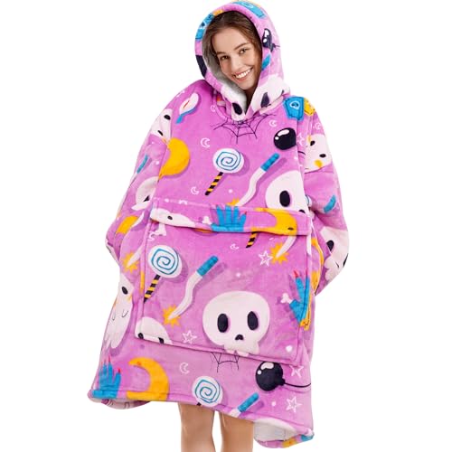 Narecte Übergroße Decke mit Kapuze für Damen, tragbare Decke für Erwachsene, riesiger Kapuzenpullover, gemütliches Sweatshirt… – Ansicht 1