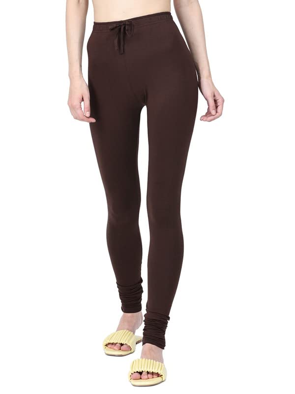 Image of Robinbosky Cotton Churidhar Leggings for Women - Stylish, Stretchable & Flattering Fit for All-Day Comfort