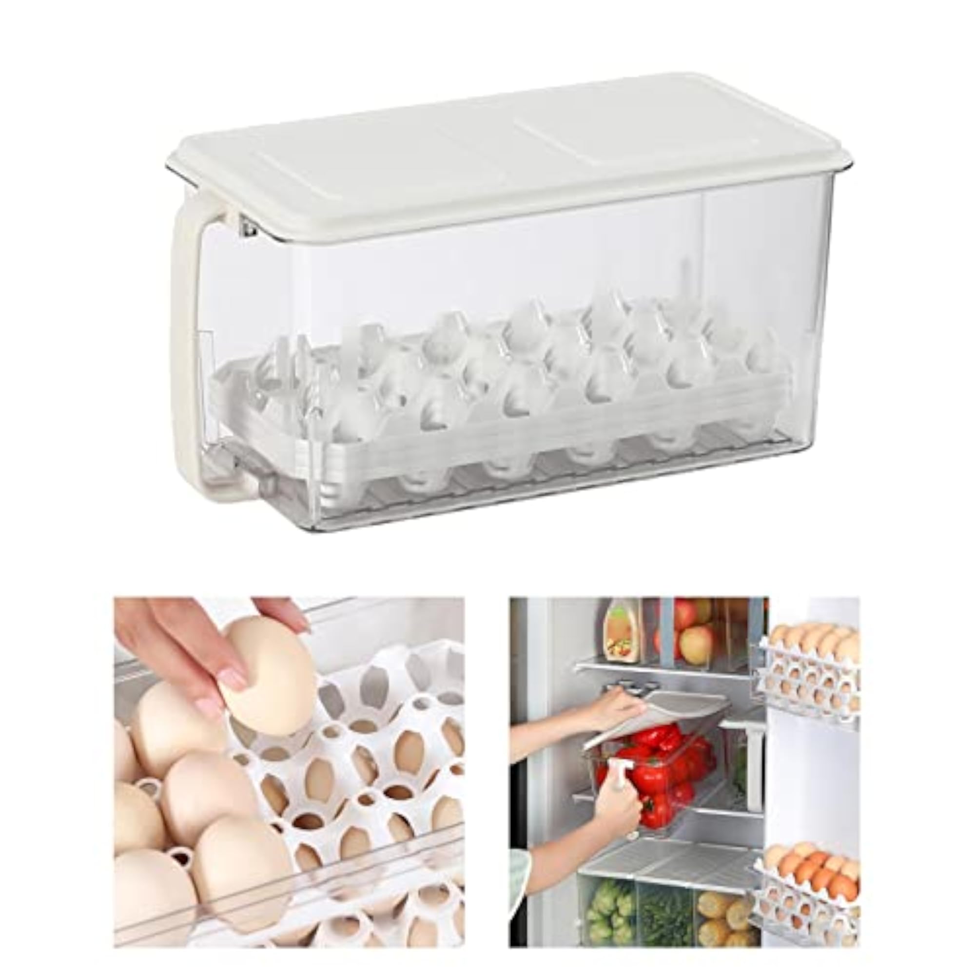 Egg Fresh Storage Box, Kitchen Container for Eggs