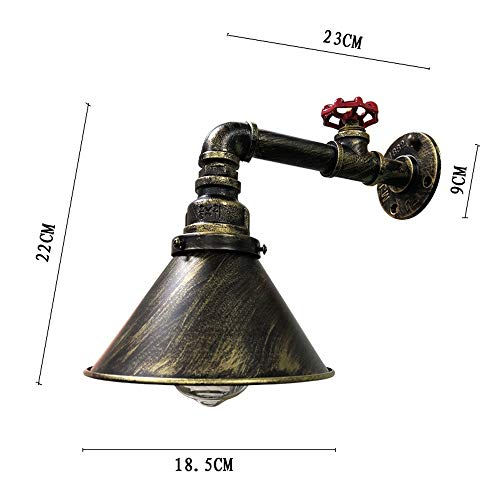 Lanterne murale décorative en métal robuste pour cave et intérieur