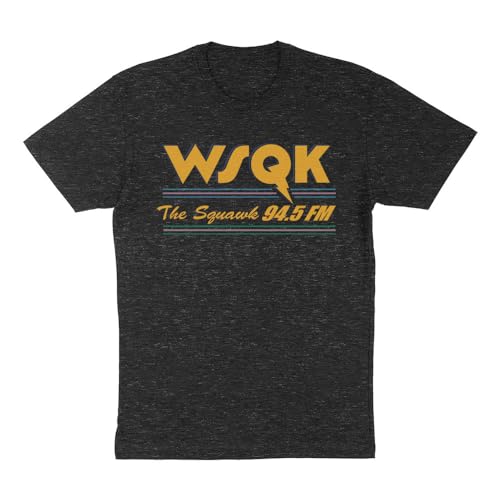 TeesAndTankYou WSQK The Squawk 94.5FM Shirt Unisex X-Large Dark Heather Grey