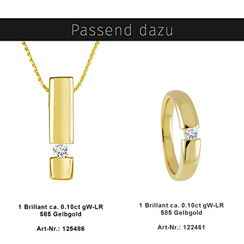 Diamond Line Damen - Ohrstecker 585er Gold 2 Diamanten