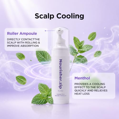 WithBecon Nourisher.zip Hair Serum Ampoule - Highly Concentrated Scalp Treatment for Hair Growth (1.01 fl oz) — view 3