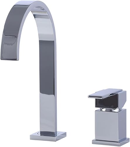 Grifo de bañera de cascada Grifo de bañera romana de 2 orificios Kit de molduras