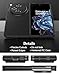 Cresee Case for OnePlus Open, Thin Hard Matte Phone Case with Improved Camera Protection for OnePlus Open - Black