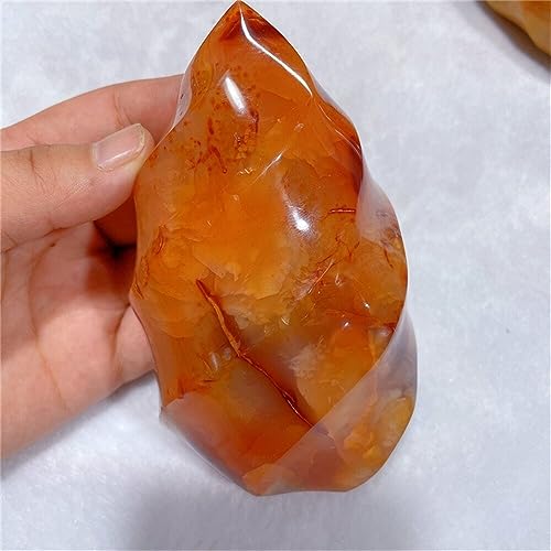 Quartz cornaline flamme cristal de jaspe pour décoration Halloween et maison