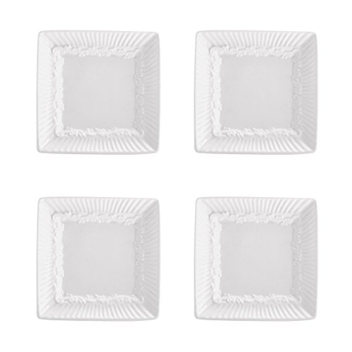 Mikasa Italian Countryside Square Dipping Plates, Set Of 4 White #TOP1