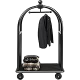 Kare Design VIP Gepäckwagen Vegas, Matt, Schwarz, 105x62x186