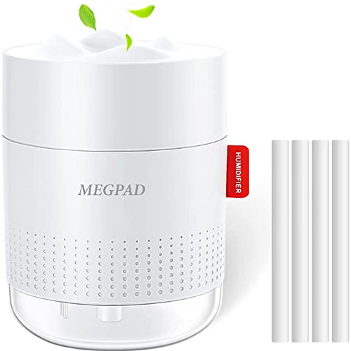 Mini Humidifiers for Home, 500ml Small Cool Mist Air Humidifier with Night Light, Whisper Quiet USB Humidifiers, Waterless Auto-Off, 4 Filter, 2 Mist Modes Mini Humidifiers for Home, 500ml Small Cool Mist Air Humidifier with Night Light, Whisper Quiet USB Humidifiers, Waterless Auto-Off, 4 Filter, 2 Mist Modes