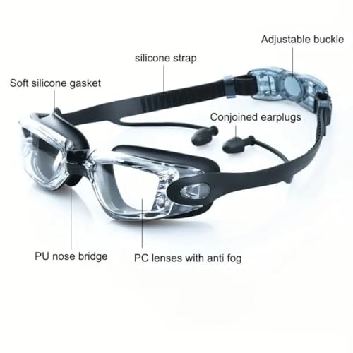 Image of First Lens Swimming with Anti-Fog Goggles, Lightweight, Crystal Clear Vision - Clear Swimming goggle