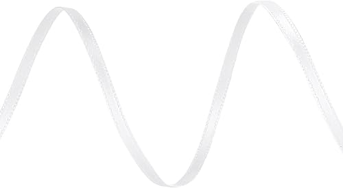 Miniatura 3 de LIUYAXI Cinta de satén blanca de doble cara, 18 pulgadas x 100 yardas, cintas finas perfectas para envolver regalos, tarjeta de invitación de boda,