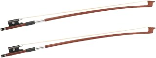 2 Pcs 1/10 Violin Bow for Practice and Performance, Wooden