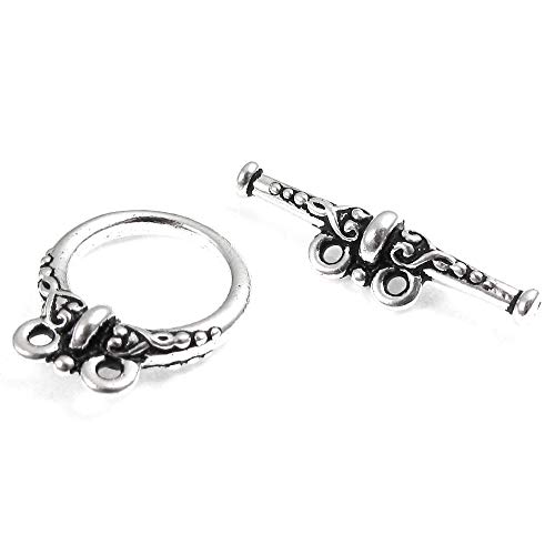Tierracast 2 Strand Pewter Toggle Clasps-Fine Silver Heirloom (1) #TOP9