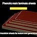 LAETYUON Phenolic Bakelite Sheet Electrical Grade Phenolic Industrial Insulation Material 200mm X 200mm X 20mm for Electrical and Mechanical Applications,1mmx200mmx200mm 2pcs