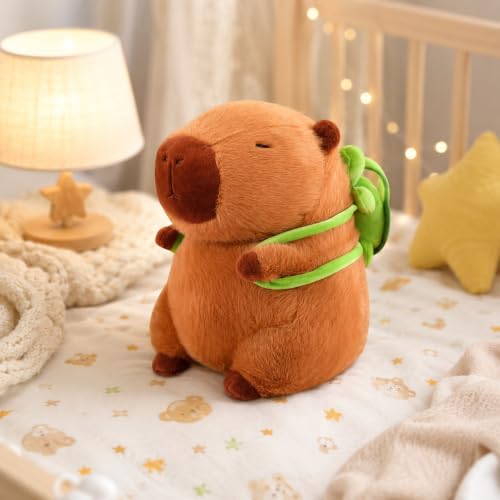 Image of SCOOBA Capybara with Cute Turtle Bag Soft Toys 35cm for Kids Teens (Capybara with Turtle Bag)