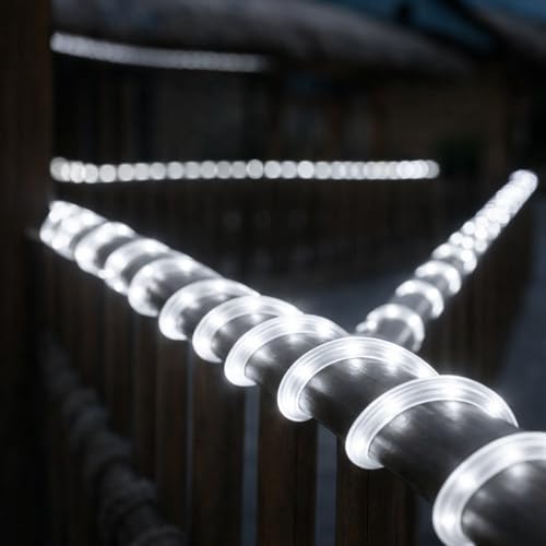 Image of V.E.S.P.A SMD LED Strip Lights Waterproof Lighting for Home Wall Decor & Interior Decoration | Perfect for Diwali Lighting | | Wedding | Events | Strip Lights | (White, 45 Meter)