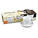 Konitz Coffee Bar Espresso Cups and Saucers, 2-Ounce, White, Set of 4