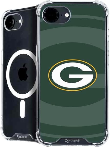Skinit Phone Case Compatible with MagSafe iPhone 16e - Officially Licensed NFL Green Bay Packers Design