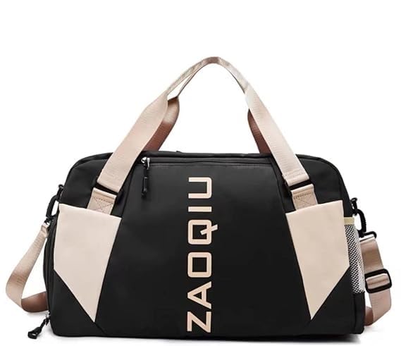 Bolsa Mala Feminina Academia Esportiva Viagem, Bolsa esportiva de viagem, ideal Para Suas Viagens, Banhos De Piscina, Praia, Academia (preta 2)