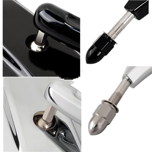 Espejos retrovisores manillar motocicleta 5/16 pulgadas negros para modelos touring 6