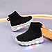 PhoeniTots Toddler Little Kids Light Up Fashion Sneakers Slip on Led Shoe Breathable Casual First Walking Mesh Boys Girls