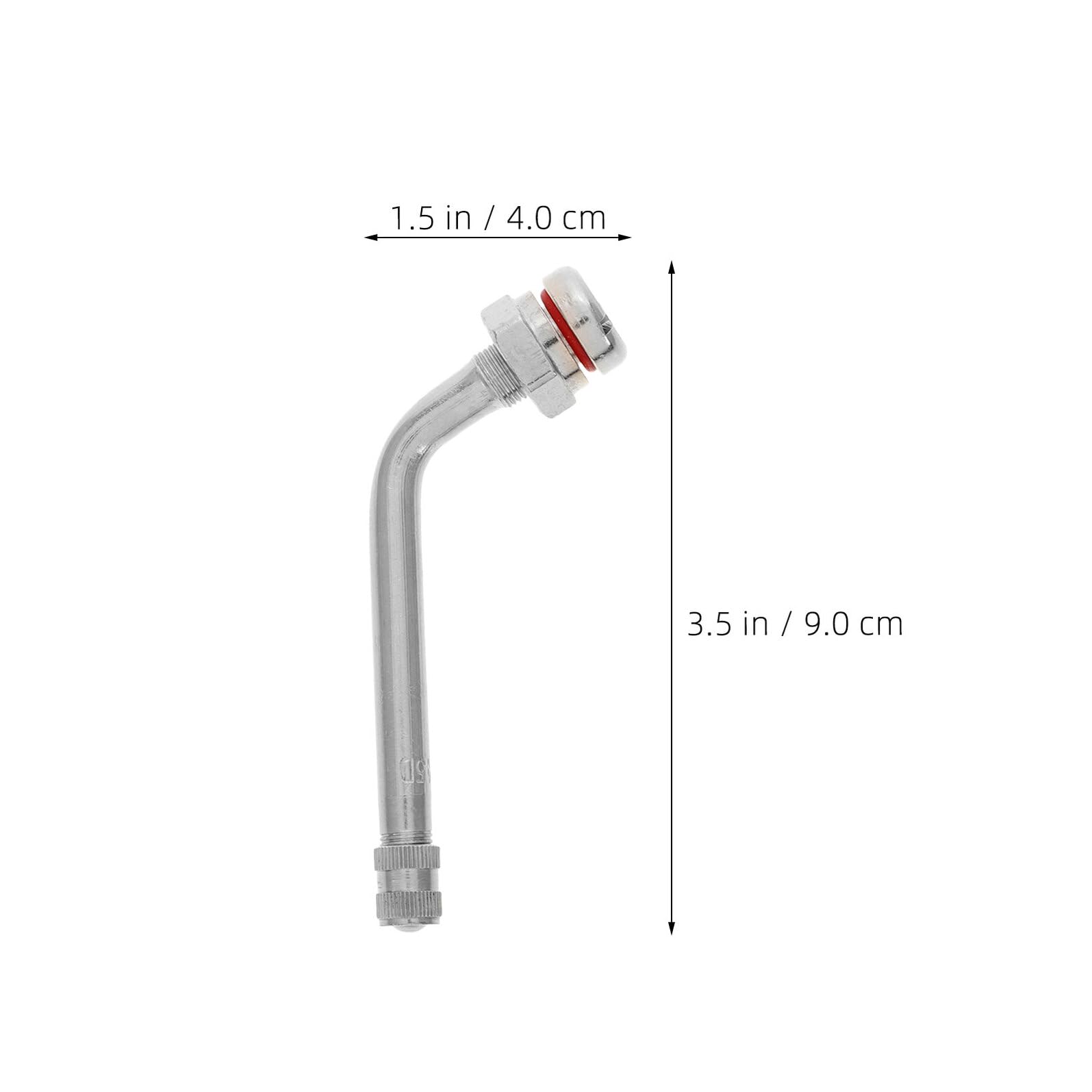 Kit 10 Pezzi Estensori Valvole Pneumatici in Metallo per Camion, Estensione Stelo Valvola Tubeless Sigillatura Antiperdita, Resistente per Manutenzione Pneumatici Pesanti