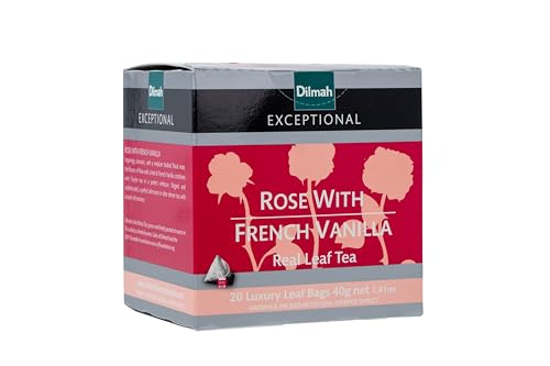 Dilmah Exceptional Rose with French Vanilla, 40 g, Rose & Vanilla