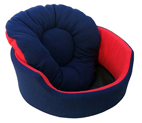 Image of Fluffy's Polyester Luxurious Both Side Soft Dog /Cat Bed (Red, Medium)