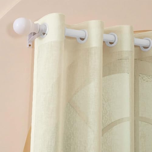 FRESH FROM LOOM Premium 5 ft Curtain for Windows | Linen Curtains...