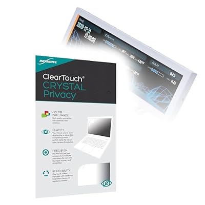 BoxWave Screen Protector Compatible With Lian Li SM088X Universal PC Screen (8.8 in) - ClearTouch Crystal Privacy (2-Pack), Privacy Screen Protector Flexible Film Clear