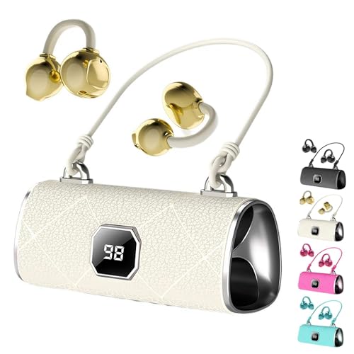 Bluetooth Headset,Fashionable Clip on Wireless Headphones,Waterproof Wireless Earphones with Handbag‑Style,Open