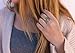 Green Stone Ring, Natural Green Strawberry Quartz Aura Ring for Women, 18k Gold Plated Adjustable Green Gemstone Rings Modern Jewelry for Women