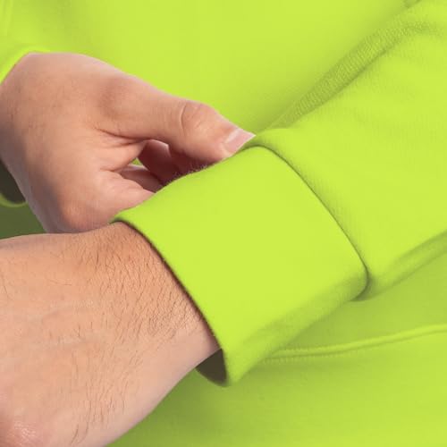 Fruit of the Loom Men's Eversoft Fleece Sweatshirts & Hoodies, Pullover-Safety Green, XX-Large