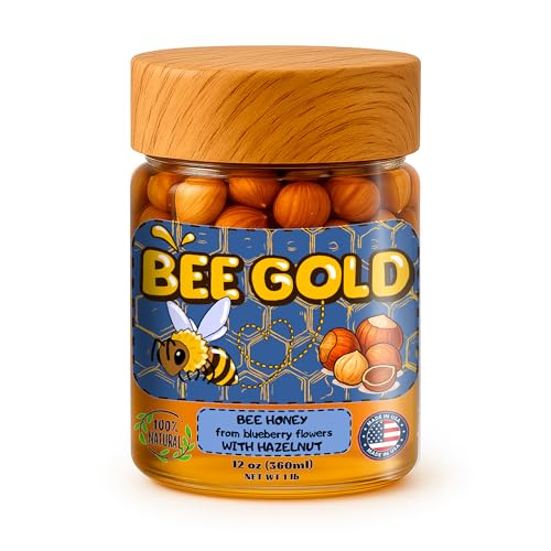 Miel Gourmet con Avellanas Bee Gold 12 oz miniatura 1