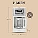 HADEN Generous Brew 14 Cup Coffee Maker with 120 Minute Keep Warm, Delay Brew, Adjustable Strength, Programmable Clock, and Anti Drip, Ivory/Chrome