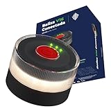 Blu-Castle Baliza Helios V16 Conectada DGT 3.0, Luz LED 360°, Homologada LCOE 2025050519G1, Conectividad IoT hasta 2038, IP65 Resistente al Agua (Baliza Helios V16)