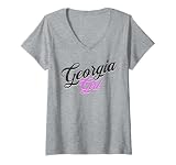 Georgia Girl - Woman and Girls Cute Distressed Pink Print. Georgians, Georgia Fans, or those that visit for a souvenir of your vacation.