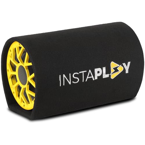 INSTAPLAY Thunder 10 Inch Subwoofer (Black) | Active Deep Sound Bass Tube Speaker | 5400W Inbuilt Amplifier with Bluetooth, AUX Connectivity | Underseat High Power Car Woofer | Car Audio Accessories