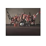 TF2 Game Painting Science Fiction City Canvas Poster Prints Landscape Pictures Artwork For Living Room Decor Wall Decorations Large Wall Artr