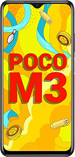 (Refurbished) POCO M3 (Power Black, 6GB RAM,128GB Storage)