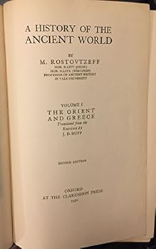 Hardcover History of the Ancient World Volume I the Orient & Greece Book