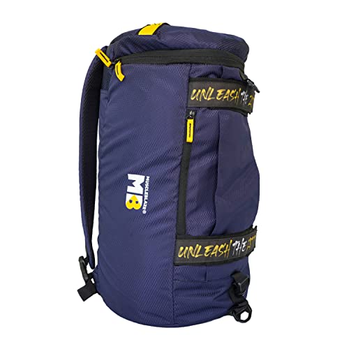 Image of MuscleBlaze Hybrid Gym Bag Cum Standard Backpack , Duffle Bag For Men And Women, Blue, 40 L