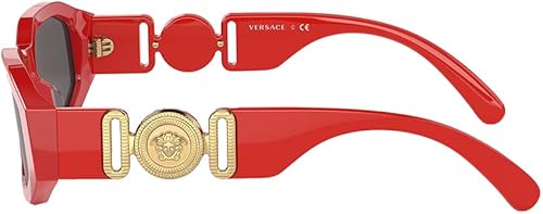 Miniatura 3 de Versace Niños VK 4429U 506587 Gafas de sol irregulares de plástico rojo lente gris