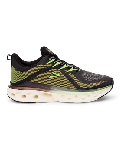 Image of VCTR Reflector RFL01 Weaving Color Reflection Sports Breathable Athletics & Gym Running Shoes for Men (Black, Green)