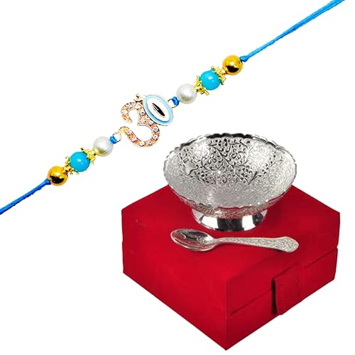 Image of JAIPUR ACE Rakhi Gift Combo for Brother Bhabhi and Kids with Raksha Bandhan Greeting Card and Roli Chandan, Lumba Rakhi Premium Unique Gifts hamper