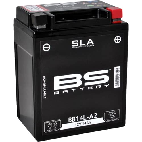 Batterie moto BS SLA BB14L-A2 (YB14L-A2) AGM - Sans entretien - 12 V 14 Ah - Dimensions: 135 x 90 x 167 mm compatible avec MOTO GUZZI Nevada 750 2005-2008 Cover