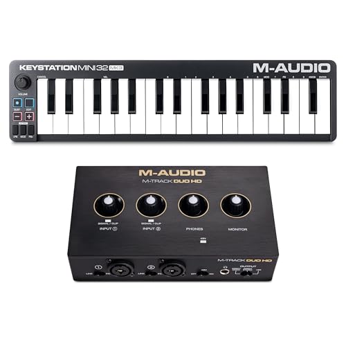 M-Audio Keystation Mini 32 MK3 Paquete de Controlador MIDI con…