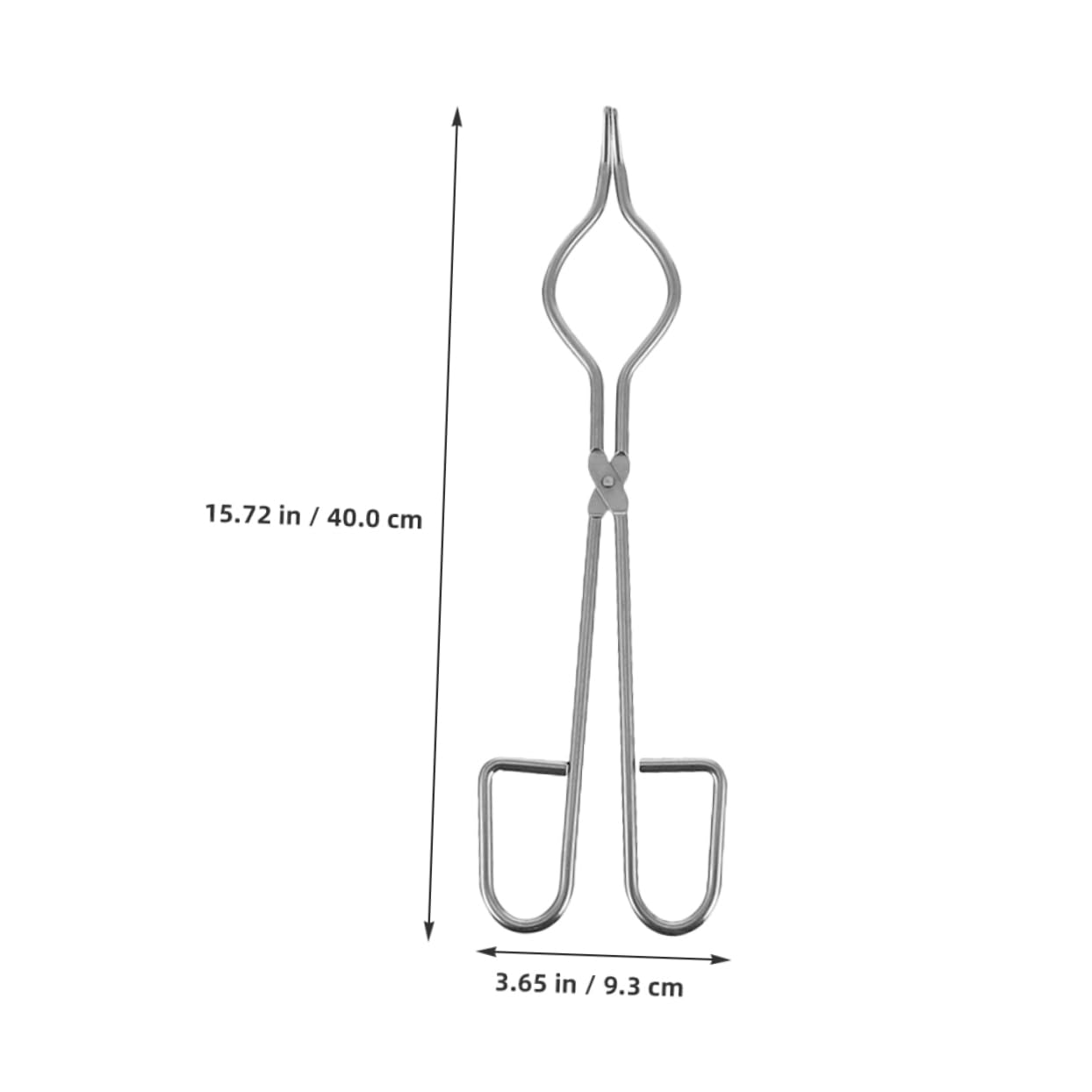 OSALADI Pinza per Fusione di Metalli e Crogiolo in Acciaio Inox 40 Cm, Strumento Laboratorio Leggero e Portatile per Esperimenti Scientifici e Didattica Ragazzo Ragazza
